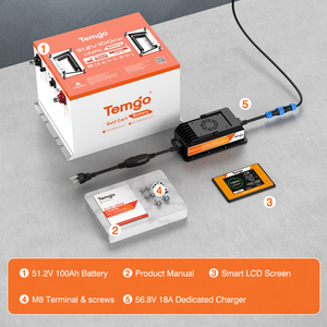 51.2V 100Ah 高尔夫球车锂电池 SPCC 外壳 48V 100Ah LiFePO4 5 年保修 高尔夫球车电池 ATV 电池 UTV 电池 - Product Image 5
