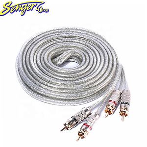 <span class=keywords><strong>Cable</strong></span> <span class=keywords><strong>de</strong></span> cobre completo para coche. Red tejida blanca. <span class=keywords><strong>Cable</strong></span> <span class=keywords><strong>de</strong></span> señal para modificación <span class=keywords><strong>de</strong></span> <span class=keywords><strong>amplificador</strong></span> <span class=keywords><strong>de</strong></span> subwoofer <span class=keywords><strong>de</strong></span> coche. RCA-213 4,5 M - Product Image 1