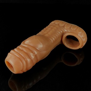 FAAK Dog Knot Penis Sleeve Extender Silicone <b>Dildo</b> Enlargement Fantasy Sex Toys for Men Delay Ejaculation Intimate Sex Shop - Product Image 3