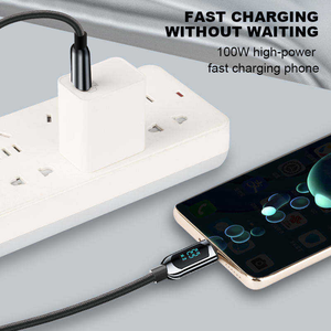 <span class=keywords><strong>Cavo</strong></span> USB C a C da 100W con Display Digitale, Ricarica Rapida 5A, Guscio in Zinco per <span class=keywords><strong>Caricabatterie</strong></span> <span class=keywords><strong>iPhone</strong></span> - Vendita all'Ingrosso - Product Image 6