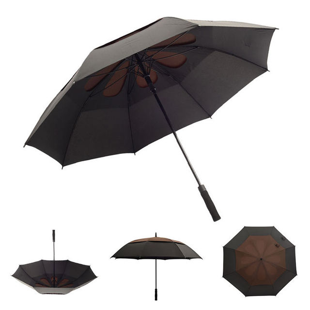 LS Extra Large 47/62/68 Inch Automatic Open Golf Umbrella for Adults Modern Oversize Double Vented Waterproof Windproof Stick
