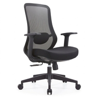 Chaise de bureau exécutive ergonomique moderne en maille avec hauteur réglable et base pivotante pour le bureau à domicile
