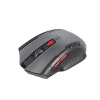 Diskon besar Logo kustom 2.4G USB nirkabel 6D Mouse game Mini 3D tangan kanan LED desain tahan air AAA * 2 adaptor USB baterai