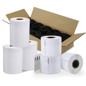 Étiquette thermique personnalisée avec impression dorsale, compatible toutes tailles, revêtement supérieur, rouleau de papier avec revêtement écologique, pour logistique, étiquette Dymo, emballage brillant - Product Image 6