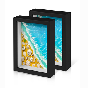 3D sâu hộp 8x8 8x10 10x10 16x16inch A4 trang trí nghệ thuật hình ảnh khung hộp khung ảnh bóng hộp khung bán buôn với plexiglass - Product Image 2