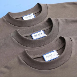 Boxy Fit Heavy Cotton T Shirt Custom Print Oversized Blank Tee Streetwear Luxury <strong>Plain</strong> Tshirt for Men High Quality Unisex - Product Image 4