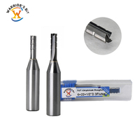 Mata Bor Presisi Kecepatan Tinggi Warrior's Bit TCT Carbide Tipped dengan Shank 1/2 inci, 3 Flute, Chipbreak Rougher Bit untuk Kayu ODM OEM