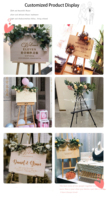 Nicro Creative personnalisé décorations de planche de bois personnalisé entrée fiançailles fournitures de plein air mariage signe de bienvenue