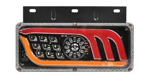 Nhà sản xuất của LED điện tử f-loại Dazzle Wing đèn hậu 12/24V xe tải phía sau lần lượt phanh ánh sáng cần thiết đuôi ánh sáng cho xe tải - Product Image 3