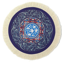 Tapis de Souris Écologique Style Tapis Oriental Magnifique, Tapis de Souris Miniature Antidérapant, Accessoires de Bureau Élégants en Stock