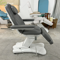 Lit électrique de luxe de salon de beauté du visage à 3 moteurs Table de traitement de massage par spa médical lit esthétique