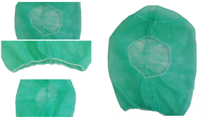 Junlong PP Topi Luar Angkasa Tanpa Jahitan Topi Astronot Sekali Pakai Topi Bedah Medis Tudung - Product Image 6