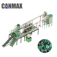 Machine de recyclage automatique de déchets électroniques et de circuits imprimés à haute efficacité 100 kg/h à vendre |   Équipement de récupération des déchets de circuits imprimés pour petites usines