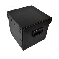 Boîte en carton durable Coroplast PP ESD antistatique avec cadre en plastique ondulé fourre-tout avec couteau intérieur diviseur de cartes