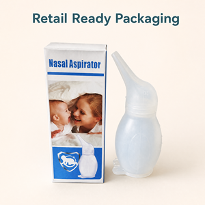 Aspirador Nasal Suave para Bebés Recién Nacidos con Punta Larga en Forma <span class=keywords><strong>de</strong></span> Pingüino, Herramienta <span class=keywords><strong>de</strong></span> Limpieza Nasal con Succión Bucal - Product Image 6