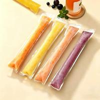 Sacs transparents auto-scellants pour glaces, sacs jetables pour yaourts, smoothies aux fruits, impression personnalisée