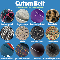 Ceinture Yogoo avec boucle personnalisée en émail, logo de dessin animé, design de marque, accessoires de mode en métal pour vêtements avec ceinture en cuir