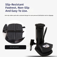 High Pressure Portable Mini Foot Bike Tire Pump Dual Valve Lightweight Cycling Foot Inflator for Mountain Road Bicycle