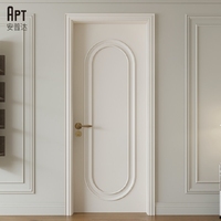 Porte en dalle polymère minimaliste moderne avec revêtement mélaminé MDF, étanche, pour intérieur/extérieur d'appartements - Commande en gros