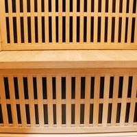 Sauna Inframerah Ramah Lingkungan untuk Luar Ruangan, 2 Orang, Kayu Solid dengan Pemanasan Cepat dan Lampu Merah untuk Apartemen