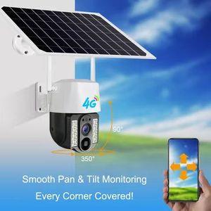 Trang trại 4G năng lượng mặt trời Máy ảnh ngoài trời 4G Thẻ Sim, 4G panel năng lượng mặt trời cctv camera với thẻ Sim, 4G năng lượng mặt trời PTZ ánh sáng máy ảnh - Product Image 5