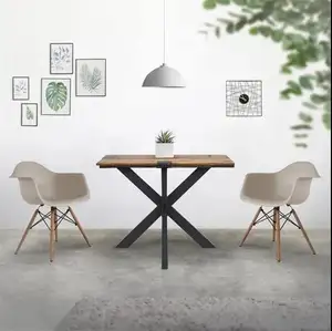 Pesante mobili fai da te panca industriale Vintage struttura da tavolo in metallo X Sshape tavolo da pranzo Ddesk gambe
