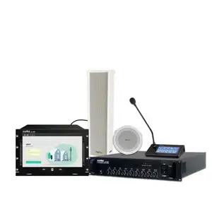 Sonbs Full Set Public Address System IP PA Network Digital Intercom Broadcasting Audio System Professional For School Airport