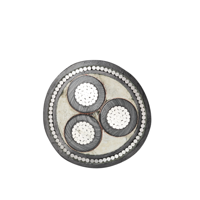 Medium Voltage YJV32 SWA Armored Cable PVC Insulated Copper Wire Underground Power Cable for Substation Grid Transmission