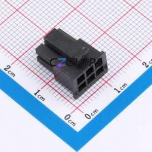 WAFER-MX3.0-06PJK-GB Housing (Wire-to-Board / Wire-to-Wire) P=3.03mm Connector 2x3P 3.03mm Micro-Fit (MX 3.0) 3.03mm - Product Image 1
