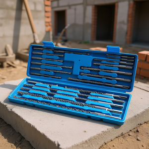 Jeu de forets à percussion 20 pièces SDS Plus à pointe en carbure pour béton, pierre, brique et travaux de maçonnerie - Product Image 2