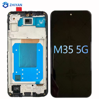 Écran tactile LCD In-cell ZHIYAN pour Samsung M35 5G, 6,55 pouces, 300-350 cd, garantie 1 an, 100 % testé, avec châssis intermédiaire
