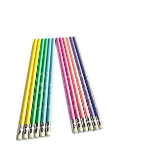 <span class=keywords><strong>ดินสอ</strong></span>ไม้สีดำขนาด 7.5 นิ้ว ลายดอกไม้เรืองแสง พร้อมยางลบ สำหรับใช้ในโรงเรียน  (โลโก้สั่งทำได้) - Product Image 3