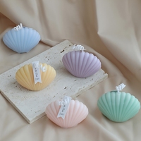 Bougie parfumée artisanale en forme de coquillage en cire de paraffine, cadeau d'anniversaire, nouveauté, bougie parfumée