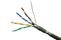 UTP FTP SFTP 305m Cat 5E 4 pares de cobre PVC Cable de red ignífugo Cat5e PE Cable de comunicaciones con cubierta