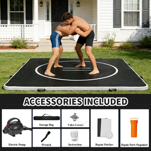 <span class=keywords><strong>Tapis</strong></span> <span class=keywords><strong>de</strong></span> fitness gonflable <span class=keywords><strong>de</strong></span> qualité supérieure pour la lutte et le BJJ, fabriqué avec du tissu DWF, 10 pieds x 10 pieds, certifié sûr, directement <span class=keywords><strong>de</strong></span> l'usine chinoise - Product Image 4