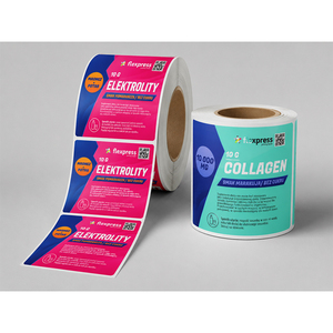 Premium Quality Durable <b>Waterproof</b> Adhesive Custom Chemical Supplement Paper <b>Label</b> Sticker Rolls Branding Packaging Decoration - Product Image 1