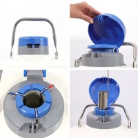 Réservoir de nitrogène liquide de petite taille (1L~35L) pour l'insémination artificielle, stockage de sperme, flacon Dewar, conteneur de nitrogène liquide