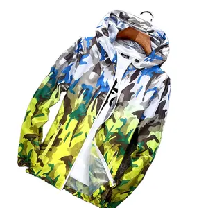 חיצוני יוניסקס מזדמן ללבוש Camo Waterproof מעיל רוח ספורט jacket סוודרים