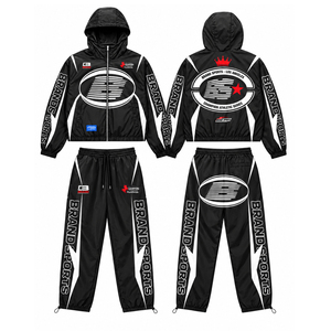 <b>Mens</b> Tracksuit Casual Fashion Set <b>Long</b> <b>Sleeve</b> Style <b>Top</b> Matching Trousers Custom Color Comfortable Outdoor Clothing Tracksuits - Product Image 6