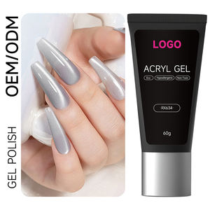 Nouveaux produits pour ongles : Polygel 30g 60g, couleurs pour ongles, OEM ODM, étiquette privée personnalisée, gelée scintillante transparente, extension d'ongles en polygel acrylique - Product Image 1