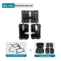 Porte-bagages arrière en alliage d'aluminium pour moto Haojue Suzuki DL250 avec deux coffres latéraux 38L/45L, fixe et amovible