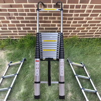 Échelle pliable multifonctionnelle de 4,4 m avec crochet, extension en aluminium, échelle télescopique pliable, escalera plegable de aluminio