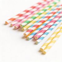 Pailles en papier jetables écologiques personnalisées de qualité alimentaire, biodégradables, non toxiques, recyclables pour le bubble tea et les jus