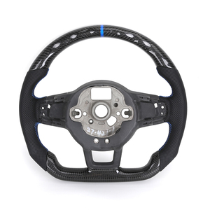 <span class=keywords><strong>Volante</strong></span> de Fibra de Carbono Semiperforado para VW Volkswagen <span class=keywords><strong>Golf</strong></span> 5 6 7 6r 7r R MK5 MK6 MK7 MK7.5 <span class=keywords><strong>Gti</strong></span> Jetta Polo Passat B8 - Product Image 2