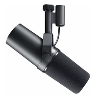 Microphone vocal dynamique cardioïde SM7B - XLR, construction métal et plastique, léger, portable, filaire, pour studio et live