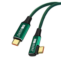 5A Schnelllade-USB-C-Kabel Nylon geflochtenes 240-W-PD-Kabel Typ C zu USB C Schnelllade-Datenkabel für Telefon