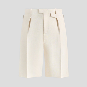 Pantaloncini <span class=keywords><strong>Bermuda</strong></span> da <span class=keywords><strong>Uomo</strong></span> Personalizzati con Pieghe, Gamba Larga, Lunghezza Media, con Regolazione Posteriore per Pendolarismo Urbano e Uscite nel Weekend - Product Image 2
