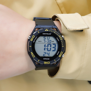 <span class=keywords><strong>Montre</strong></span> de sport numérique unisexe lumineuse à LED, étanche WR50M, grands <span class=keywords><strong>chiffres</strong></span>, date, alarme pour hommes et femmes, chronographe extérieur OEM - Product Image 3