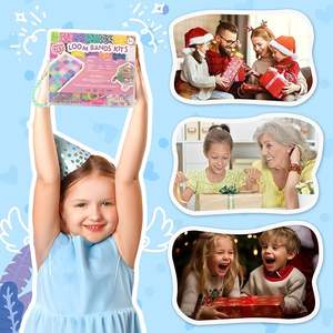 Kit de plus de 2900 élastiques à tisser avec 29 couleurs, kit de fabrication de bracelets d'amitié DIY, kits d'élastiques à tisser pour filles et garçons - Product Image 6