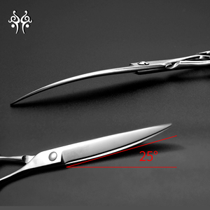 Tijeras profesionales de acero japonés de 7,0 pulgadas <span class=keywords><strong>para</strong></span> el cuidado de mascotas, tijeras curvas <span class=keywords><strong>para</strong></span> <span class=keywords><strong>perros</strong></span> y gatos - Product Image 5
